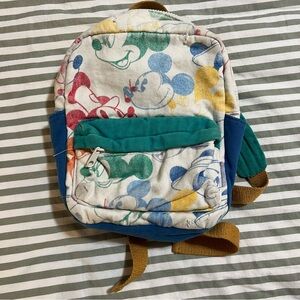 Zara Multicolor Mickey Kids Backpack